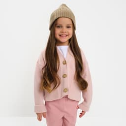 Кардиган для девочки KAFTAN, розовый, размер 26 (80-86 см)
