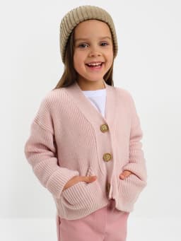 Кардиган для девочки KAFTAN, розовый, размер 28 (92-98 см)
