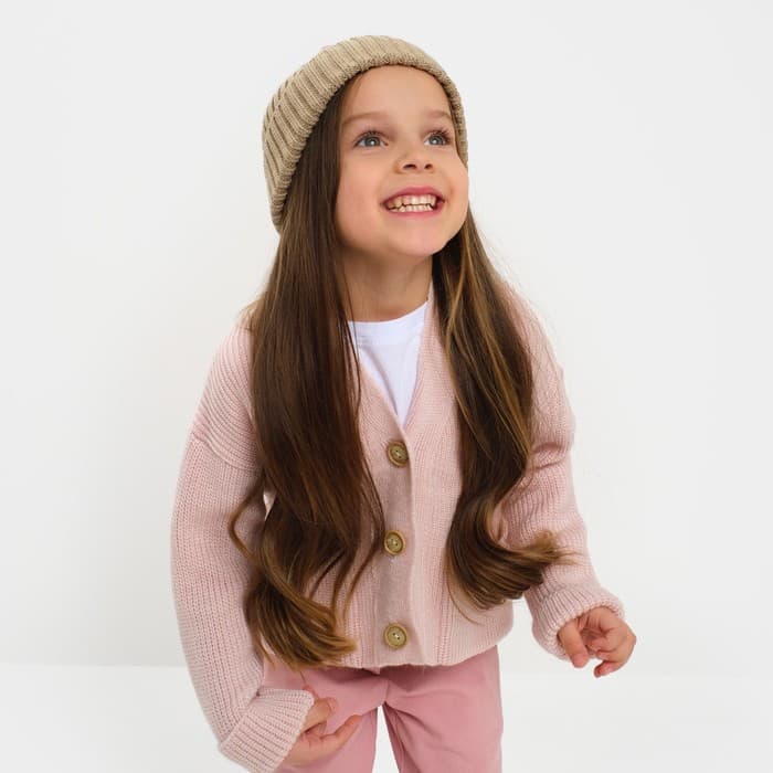 Кардиган для девочки KAFTAN, розовый, размер 30 (98-104 см)