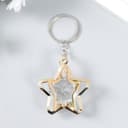 Металлический брелок для ключей на кольце «Звезда кристалл», золото, 3×4×4 см