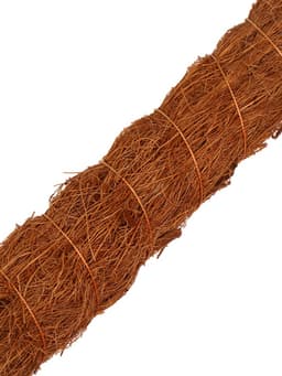 Опора для комнатных цветов, h=50 см, d=2.5 см, пластик, кокосовая оплётка, Greengo