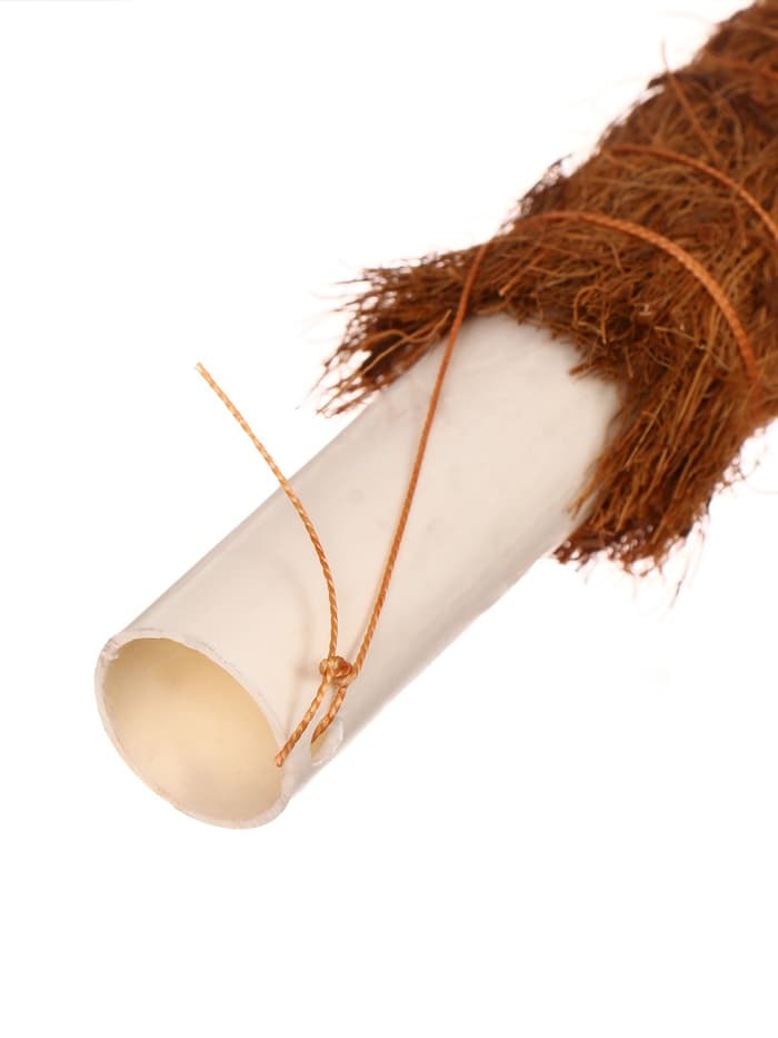 Опора для комнатных цветов, h=50 см, d=2.5 см, пластик, кокосовая оплётка, Greengo