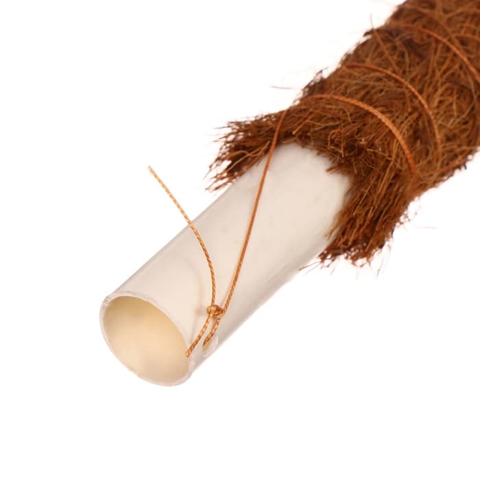 Опора для комнатных цветов, h=80 см, d=2.5 см, пластик, кокосовая оплётка, Greengo