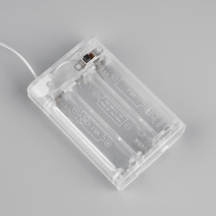 Светодиодная лента Luazon Lighting 1 м, IP20, SMD2835, 30 LED/м, 3хАА, 6000К