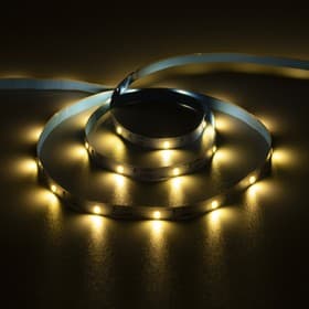 Светодиодная лента Luazon Lighting 3 м, IP20, SMD2835, 30 LED/м, 3хАА, 3000К, свечение тёплое белое