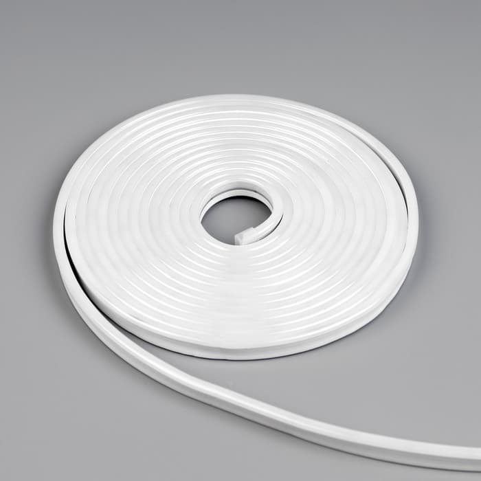 Гибкий неон Luazon Lighting 6×12 мм, IP65, 10 м, SMD2835, 120 LED/м, 12 В, свечение тёплое белое