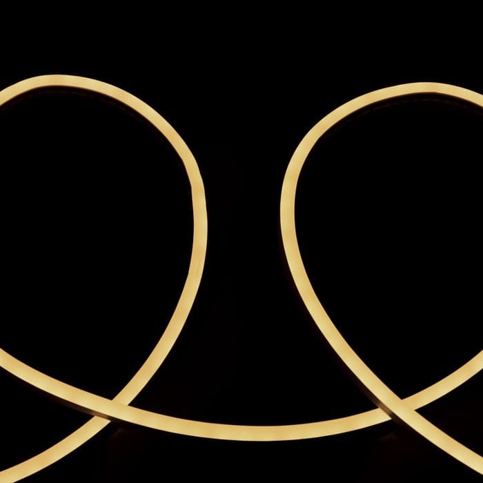 Гибкий неон Luazon Lighting 6×12 мм, IP65, 10 м, SMD2835, 120 LED/м, 12 В, свечение тёплое белое