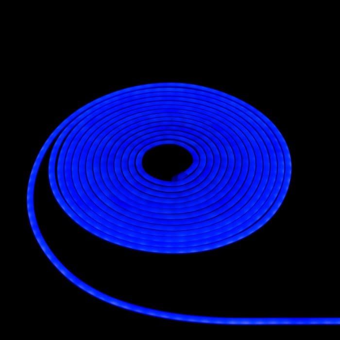Гибкий неон Luazon Lighting 6×12 мм, IP65, 10 м, SMD2835, 120 LED/м, 12 В, свечение синее