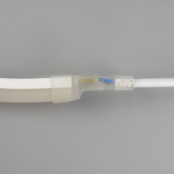 Гибкий неон Luazon Lighting 16 мм D-образный, IP65, 50 м, SMD2835, 120 LED/м, 220 В, свечение белое