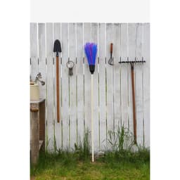 Метла полипропиленовая, круглая, наборная «Стандарт», с черенком, 4 кольца, МИКС