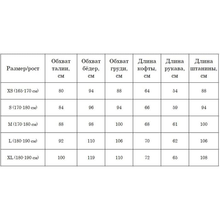 Термобелье мужское, размер XS, 42-44, рост 165-170 см, темно-серое
