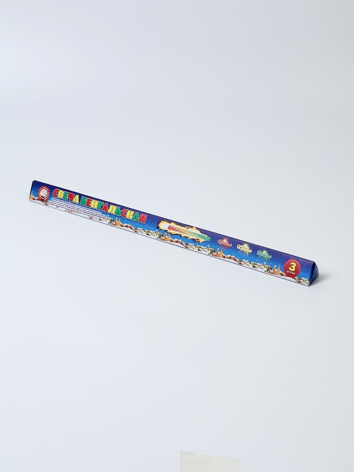 Бенгальские огни «Цветопламенные», 3 шт., 40 см, горение 80 сек.