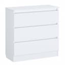 Комод детский Polini kids, 80×35×80 см, 3 ящика, белый