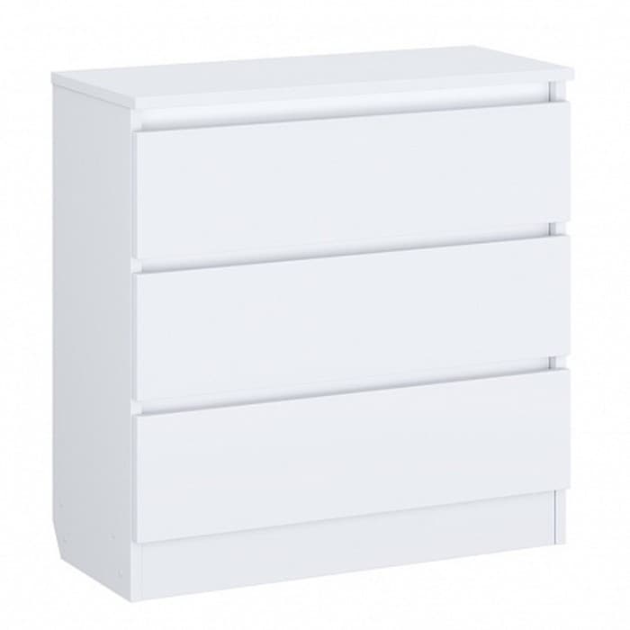 Комод детский Polini kids, 80×35×80 см, 3 ящика, белый