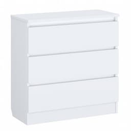 Комод детский Polini kids, 80×35×80 см, 3 ящика, белый