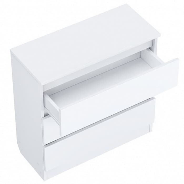 Комод детский Polini kids, 80×35×80 см, 3 ящика, белый