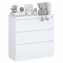 Комод детский Polini kids, 80×35×80 см, 3 ящика, белый