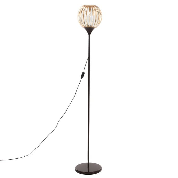 Торшер напольный BayerLux «Клауди», 1×15 Вт, Е27, коричневый, 27.5×27.5×160 см