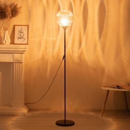 Торшер напольный BayerLux «Клауди», 1×15 Вт, Е27, коричневый, 27.5×27.5×160 см