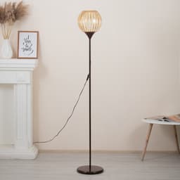 Торшер напольный BayerLux «Клауди», 1×15 Вт, Е27, коричневый, 27.5×27.5×160 см