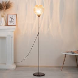 Торшер напольный BayerLux «Клауди», 1×15 Вт, Е27, коричневый, 27.5×27.5×160 см