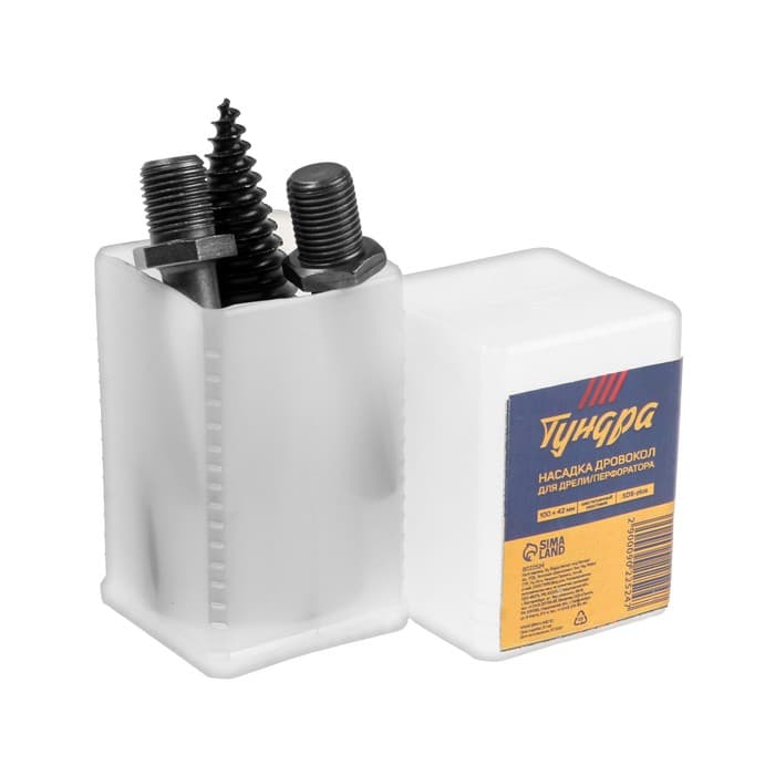 Насадка-дровокол для дрели/перфоратора ТУНДРА, 95×42 мм, шестигранный хвостовик/SDS-plus