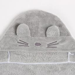 Полотенце с капюшоном «Крошка Я», 67×120 см, серое