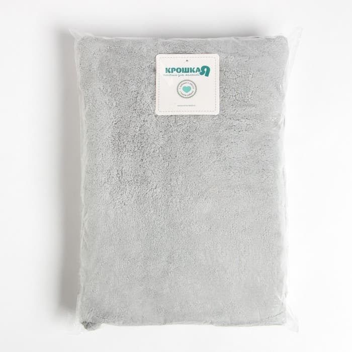 Полотенце с капюшоном «Крошка Я», 67×120 см, серое