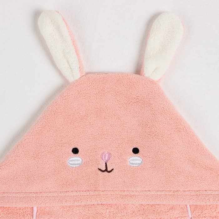 Полотенце с капюшоном «Крошка Я», 67×120 см, розовое