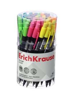 Карандаш механический ErichKrause. XS Clip Accent, толщина грифеля 0.7 мм, НВ, с ластиком, МИКС