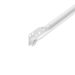 Роликовые направляющие ТУНДРА, L=400 мм, толщина 0.8 мм, белые, 2 шт.