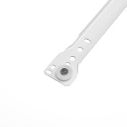 Роликовые направляющие ТУНДРА, L=400 мм, толщина 0.8 мм, белые, 2 шт.