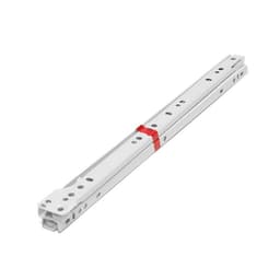 Роликовые направляющие ТУНДРА, L=400 мм, толщина 0.8 мм, белые, 2 шт.