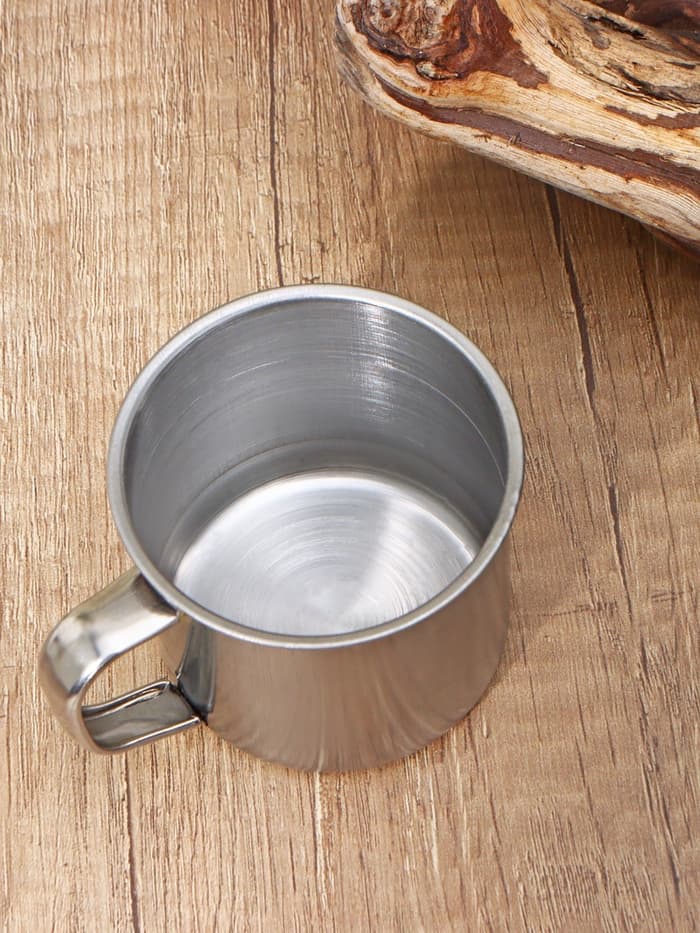 Кружка Доляна «Мэйли», 150 мл, d=6.7 см, толщина 0.33 мм, нержавеющая сталь, хромированная