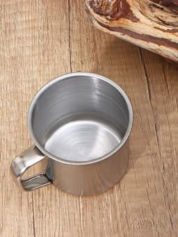 Кружка Доляна «Мэйли», 150 мл, d=6.7 см, толщина 0.33 мм, нержавеющая сталь, хромированная