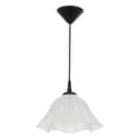 Люстра «Ирис» 1×15 Вт Е27 МОДЕЛЬ: BR=00260 черный/белый 28×28×14 см