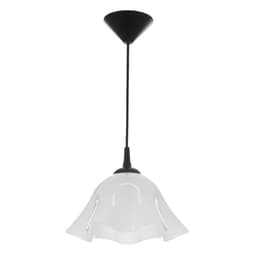 Люстра «Ирис» 1×15 Вт Е27 МОДЕЛЬ: BR=00260 черный/белый 28×28×14 см