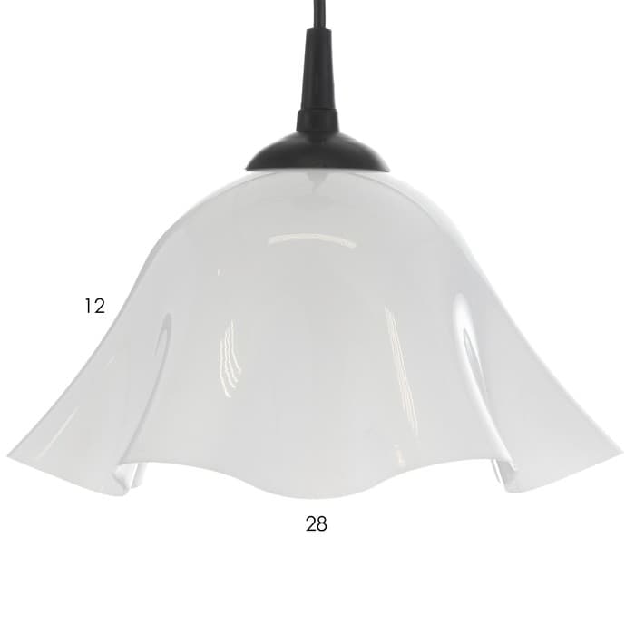 Люстра «Ирис» 1×15 Вт Е27 МОДЕЛЬ: BR=00260 черный/белый 28×28×14 см