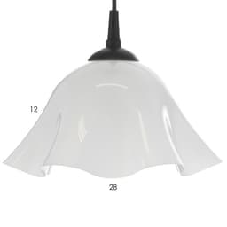 Люстра «Ирис» 1×15 Вт Е27 МОДЕЛЬ: BR=00260 черный/белый 28×28×14 см