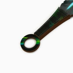 Деревянное оружие, детское сувенирное «Зеленый кристалл», нож кунай, 26×4 см