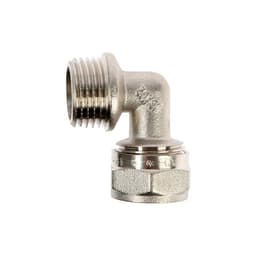 Уголок AQUALINK, обжимной, d=16 мм х 1/2", цанга/штуцер
