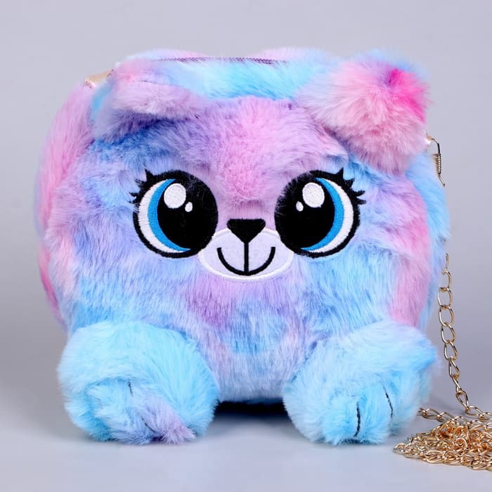 Сумка детская меховая «Пушистик», 15.5×12.7×4 см