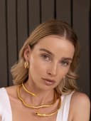 Колье-трансформер «Змея», цвет чернёное золото, 90 см