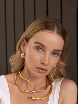 Колье-трансформер «Змея», цвет чернёное золото, 90 см