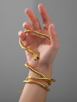 Колье-трансформер «Змея», цвет чернёное золото, 90 см