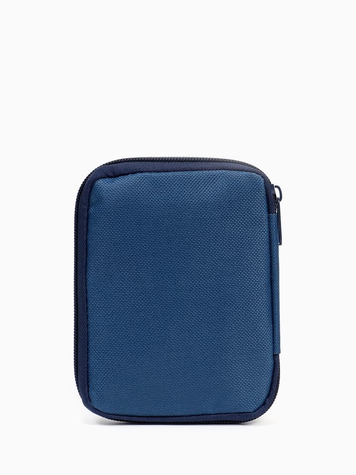 Косметичка-аптечка походная на молнии, с отделами, на подкладке, синяя