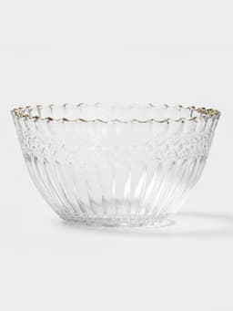 Салатники «Ронда», 350 мл, 37.5×32.5×7 см, на подставке, набор 3 шт., стекло, прозрачный