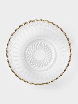 Салатники «Ронда», 350 мл, 37.5×32.5×7 см, на подставке, набор 3 шт., стекло, прозрачный