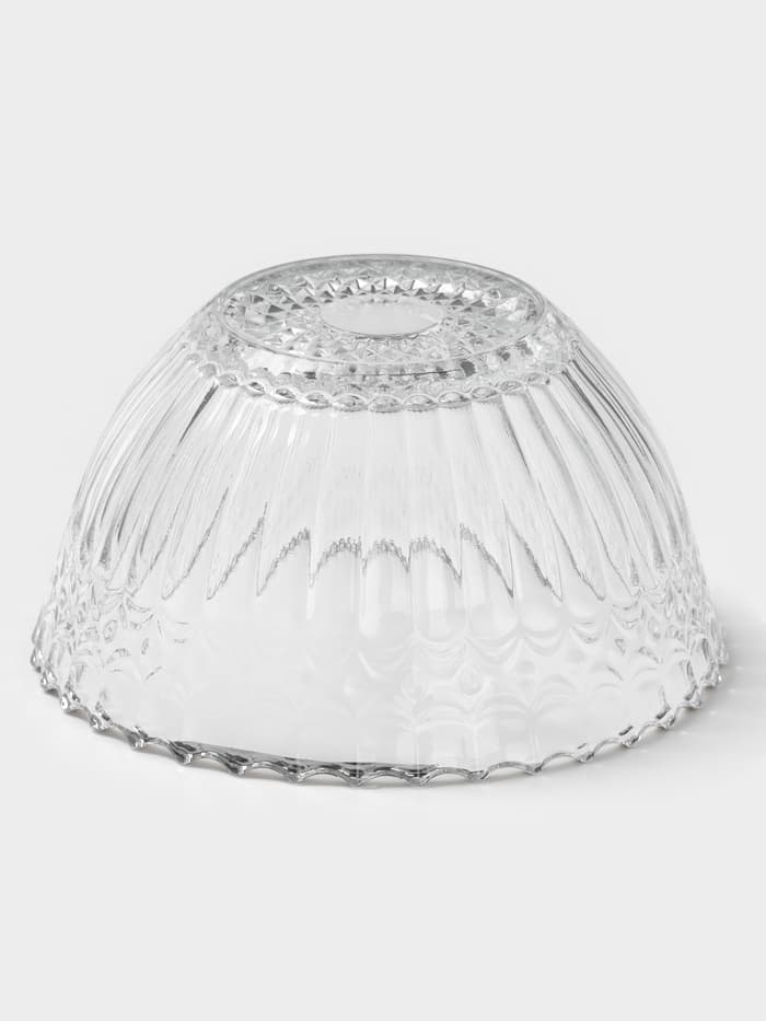 Салатники «Ронда», 350 мл, 37.5×32.5×7 см, на подставке, набор 3 шт., стекло, прозрачный