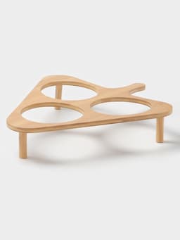 Салатники «Ронда», 350 мл, 37.5×32.5×7 см, на подставке, набор 3 шт., стекло, прозрачный